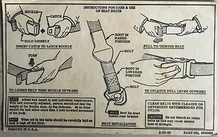 seat belt care